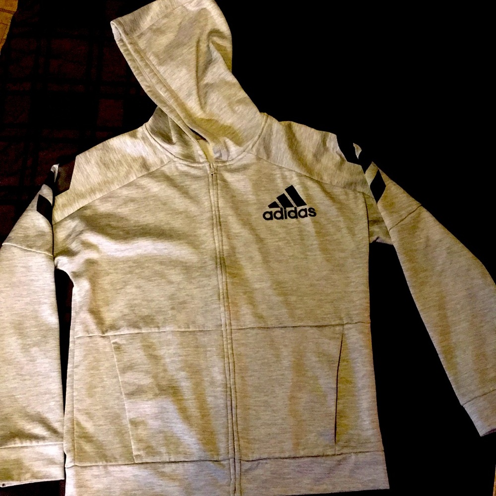 Boys Adidas zip up sweatshirt Hoodie